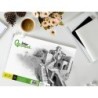 Bloc dibujo liderpapel lineal historico 230x325mm 20 hojas 130g/m2 con recuadro perforado