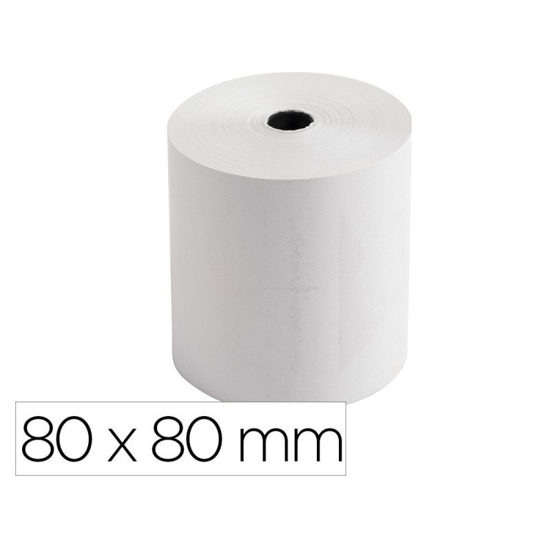 Rollo sumadora exacompta termico 80x80 mm 48 g/m2 sin bpa Rollo sumadora exacompta termico 80x80 mm 48 g/m2 sin bpa