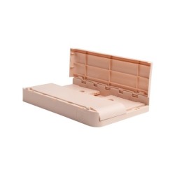 Caja plegable exacompta midi skandi polipropileno reciclado color nude 276x188x120 mm