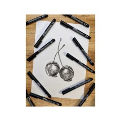 Rotulador artline calibrado micrometrico negro illustration pen billetera ek-280w3iln resistente al
