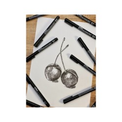 Rotulador artline calibrado micrometrico negro illustration pen billetera ek-280w3iln resistente al