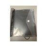 Carpeta pardo escaparate con espiral 80 fundas folio personalizable color negro
