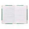 Libro cartone cosido fernandes flecha din a6 rayado horizontal 50 hojas 100 gr verde
