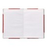 Libro cartone cosido fernandes flecha din a6 rayado horizontal 50 hojas 100 gr rojo