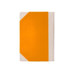 Libro cartone cosido fernandes flecha din a6 rayado horizontal 50 hojas 100 gr naranja