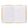 Libro cartone cosido fernandes flecha din a6 rayado horizontal 50 hojas 100 gr naranja
