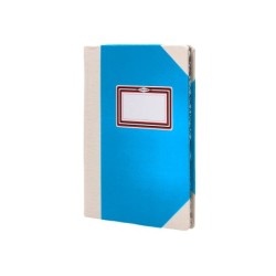 Libro cartone cosido fernandes flecha din a6 rayado horizontal 50 hojas 100 gr azul