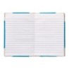 Libro cartone cosido fernandes flecha din a6 rayado horizontal 50 hojas 100 gr azul