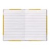 Libro cartone cosido fernandes flecha din a6 rayado horizontal 50 hojas 100 gr amarillo