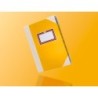 Libro cartone cosido fernandes flecha din a6 rayado horizontal 50 hojas 100 gr amarillo