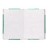 Libro cartone cosido fernandes flecha din a6 liso 50 hojas 100 gr verde