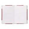 Libro cartone cosido fernandes flecha din a6 liso 50 hojas 100 gr rojo