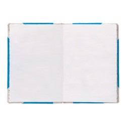Libro cartone cosido fernandes flecha din a6 liso 50 hojas 100 gr azul
