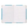 Libro cartone cosido fernandes flecha din a6 liso 50 hojas 100 gr azul