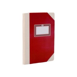 Libro cartone cosido fernandes flecha din a5 rayado horizontal 50 hojas 100 gr rojo