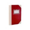 Libro cartone cosido fernandes flecha din a5 rayado horizontal 50 hojas 100 gr rojo