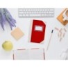 Libro cartone cosido fernandes flecha din a5 rayado horizontal 50 hojas 100 gr rojo