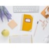 Libro cartone cosido fernandes flecha din a5 rayado horizontal 50 hojas 100 gr amarillo