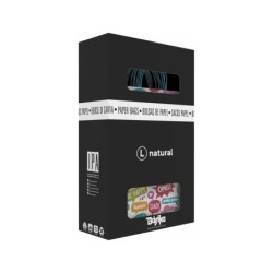Bolsa para regalo basika papel estucado 160 gr todo año con asa retorcida tamaño l 3214x40 cm