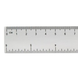 Regla liderpapel plastico cristal 15 cm