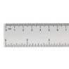 Regla liderpapel plastico cristal 15 cm