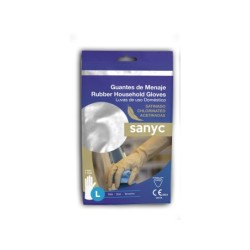Guantes de latex satinados con relieve anti deslizante sin polvo par talla grande