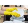 Guantes de latex satinados con relieve anti deslizante sin polvo par talla grande