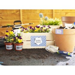 Etiqueta adhesiva avery blanca brillante laser 210x297 mm caja de 40 unidades