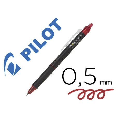 Boligrafo pilot frixion point clicker borrable 0,5 mm rojo