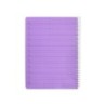 Cuaderno espiral liderpapel din a5 pautaguia tapa plastico 80h 90gr cuadro pautado 4 mm con margen color lila