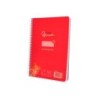 Cuaderno espiral liderpapel din a5 pautaguia tapa plastico 80h 90gr cuadro pautado 3 mm con margen color rojo