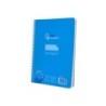 Cuaderno espiral liderpapel din a5 pautaguia tapa plastico 80h 90gr cuadro pautado 3 mm con margen color azul