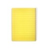 Cuaderno espiral liderpapel din a5 pautaguia tapa plastico 80h 90gr cuadro pautado 3 mm con margen color amarillo