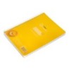Cuaderno espiral liderpapel din a5 pautaguia tapa plastico 80h 90gr cuadro pautado 3 mm con margen color amarillo
