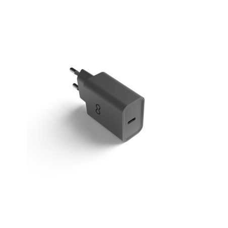 Cargador de pared groovy 1 usb-c 2.0a carga rapida color gris oscuro