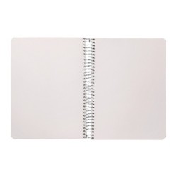 Cuaderno espiral liderpapel din a5 ecouse tapa cartulina kraft contracolada 120h papel 100% reciclado 80 gr liso