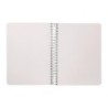 Cuaderno espiral liderpapel din a5 ecouse tapa cartulina kraft contracolada 120h papel 100% reciclado 80 gr liso