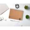 Cuaderno espiral liderpapel din a5 ecouse tapa cartulina kraft contracolada 120h papel 100% reciclado 80 gr liso
