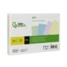 Tarjeta liderpapel para estudiar lisa cartulina de colores 170 gr/m2 160x220mm paquete de 200 unidades