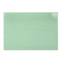 Tarjeta liderpapel para estudiar rayada cartulina de colores 170 gr/m2 160x220mm paquete de 200 unidades