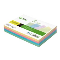 Tarjeta liderpapel para estudiar rayada cartulina de colores 170 gr/m2 160x220mm paquete de 200 unidades