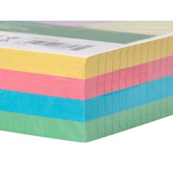 Tarjeta liderpapel para estudiar rayada cartulina de colores 170 gr/m2 160x220mm paquete de 200 unidades