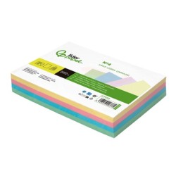 Tarjeta liderpapel para estudiar lisa cartulina de colores 170 gr/m2 125x200mm paquete de 200 unidades