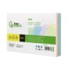 Tarjeta liderpapel para estudiar rayada cartulina de colores 170 gr/m2 125x200mm paquete de 200 unidades