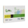 Tarjeta liderpapel para estudiar rayada cartulina de colores 170 gr/m2 125x200mm paquete de 200 unidades