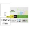 Tarjeta liderpapel para estudiar lisa cartulina de colores 170 gr/m2 100x150mm paquete de 200 unidades