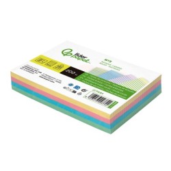 Tarjeta liderpapel para estudiar rayada cartulina de colores 170 gr/m2 100x150mm paquete de 200 unidades