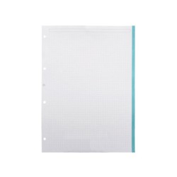 Recambio antartik a4 100 hojas 90g/m2 puntos 4 taladros bandas de 5 colores