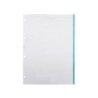 Recambio antartik a4 100 hojas 90g/m2 puntos 4 taladros bandas de 5 colores