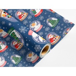 Papel de regalo liderpapel navidad rollo ancho 70 cm longitud 2 mt gramaje 60 gr diseños surtidos c-2024